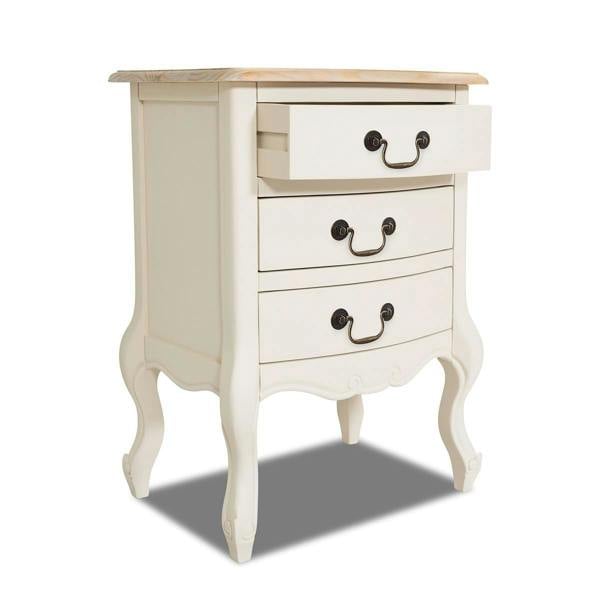 Statement Furniture Juliette Vintage Chic 3 Drawer Bedside Table