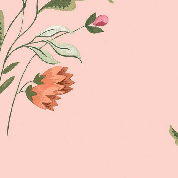 Cath Kidston Flutter Bunches Pink Wallpaper