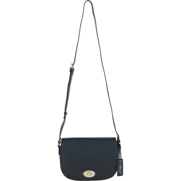 Real Leather Crossbody Bag with Twist Lock: 64787
