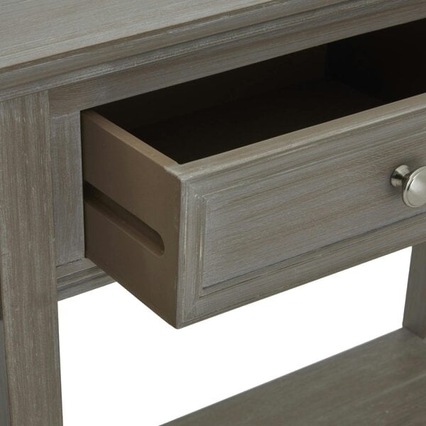 Wyld Haus Laurelbrook Four Drawer Console Table Bottom Shelf