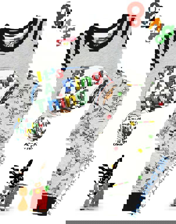 Bing Bunny Boys Grey Bing Long Sleeve Long Leg Pyjama Set [dis]