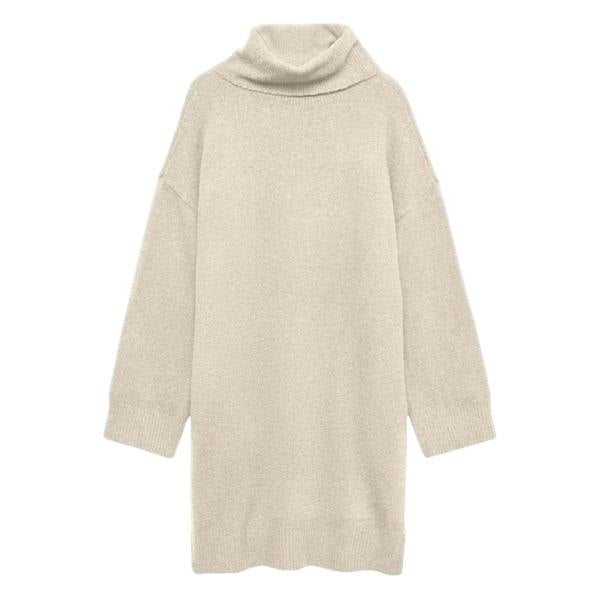 Vero Moda Womens/Ladies Aquarius Roll Neck Jumper Dress - Natural - 