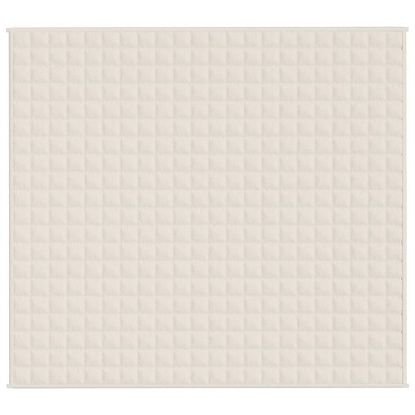 Berkfield Weighted Blanket Light Cream 200x230 cm 9 kg Fabric