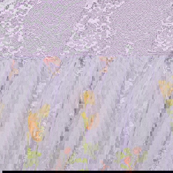 Close up of lace and tulle