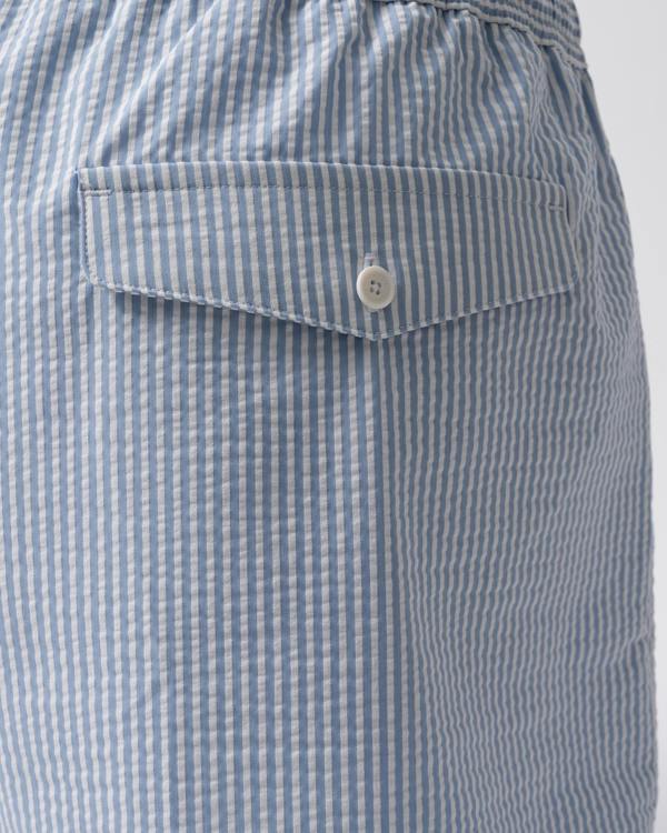 back pocket of Lacoste Mens Swimming Shorts in White-Aphylla