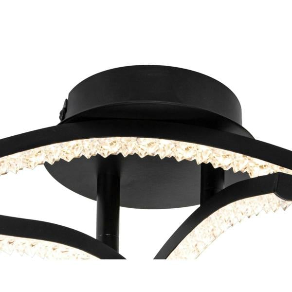 COSYLYTE Kenworth 3 Light Integrated LED Wavy Ceiling Light