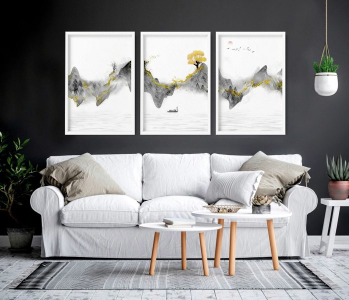 Japanese art prints | set of 3 framed wall art