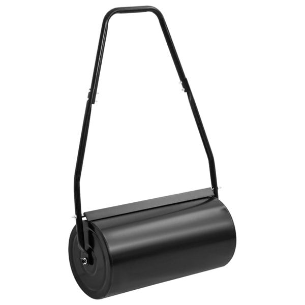 Berkfield Garden Lawn Roller with Handle Black 42 L Iron and Steel