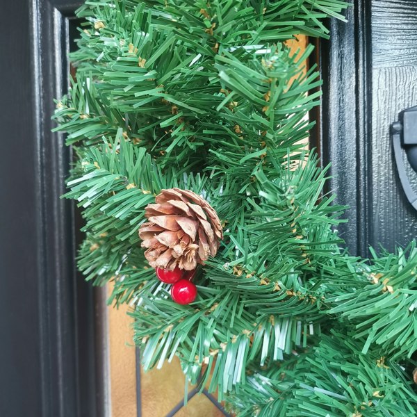 Samuel Alexander 50cm Premier Christmas Wreath With Festive Berry and Cones