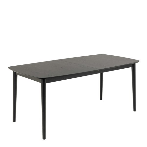 Furniture To Go Montreux Rectangular Extending Dining Table in Black 180-219 cm