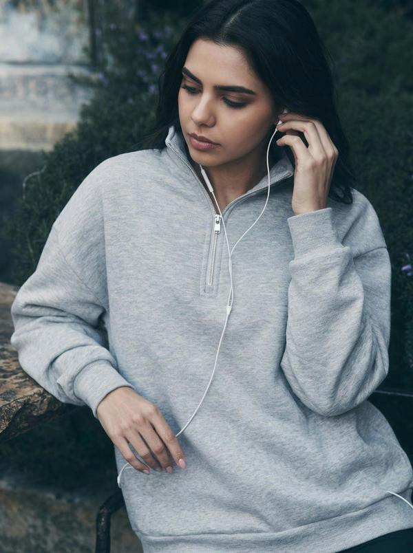 Anniou Fleece Lined Quarter Zip Pullover