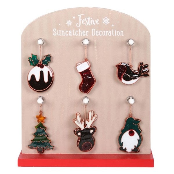 Serano Set of 24 Festive Suncatchers on Display