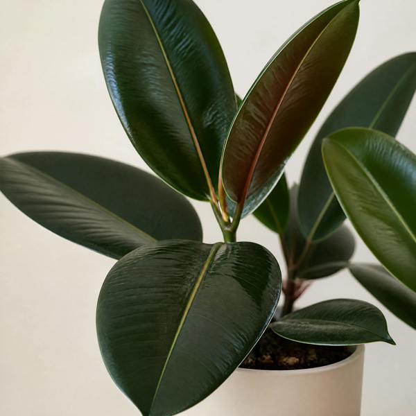 Ficus Robusta Rubber Plant 17cm Pot – Easy Care Indoor Houseplant Plants By Post
