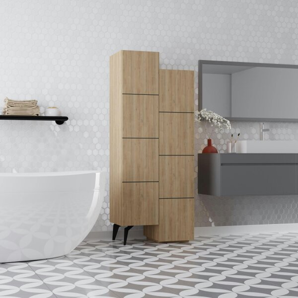 Decortie Stair Modern Storage Cabinet Multipurpose