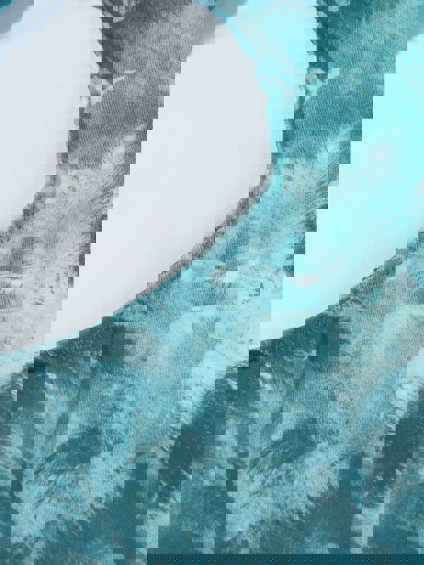 Emporio Armani Girls Palm Leaf Swimsuit in Green