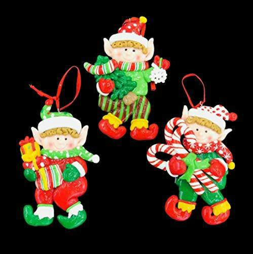 3pc Ceramic Christmas Tree Hanging Decorations Festive Home Decor Set image 8