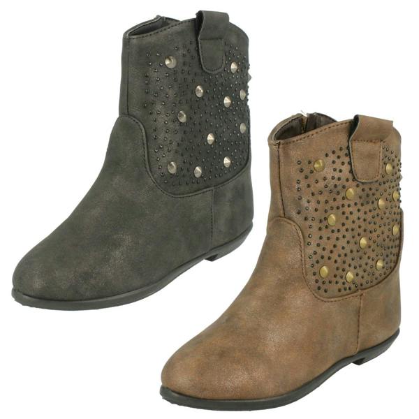 Spot On Girls Spot On Flat Ankle Boots
