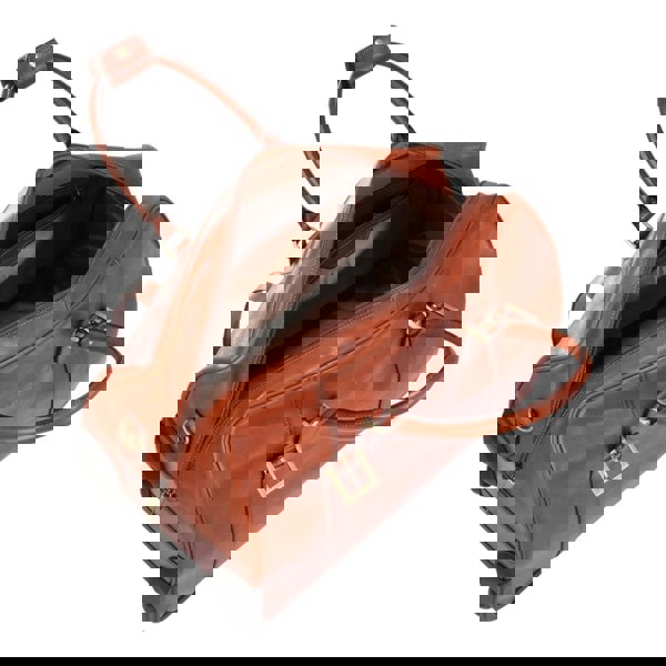 Infinity Leather Holt - Genuine Leather Wheeled Duffle Bag