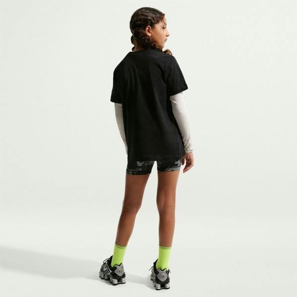 Nike Childrens/Kids Futura Classic Logo Regular T-Shirt - Black/White - 
