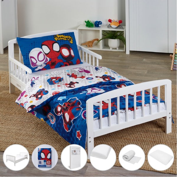 Kinder Valley Spidey and Friends 7 Piece Sydney Toddler Bed Bundle