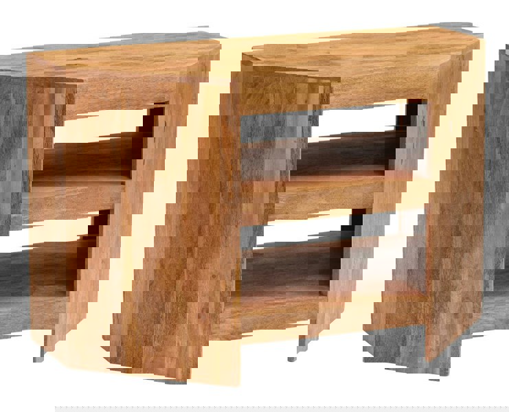 IH Design Logan Light Mango Corner TV Cabinet