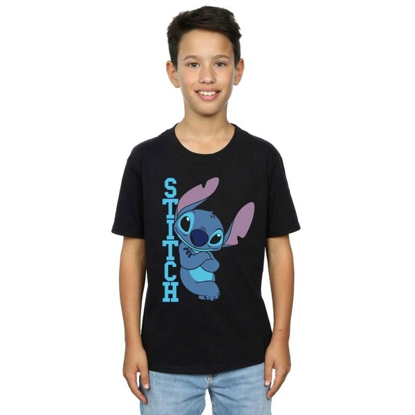 Disney Boys Lilo And Stitch Posing T-Shirt - Black