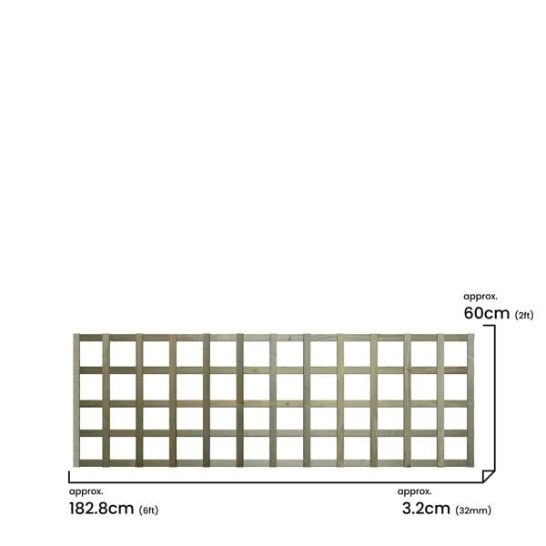 3 pack trellis flat top square [w.6ft x h.2ft] 1