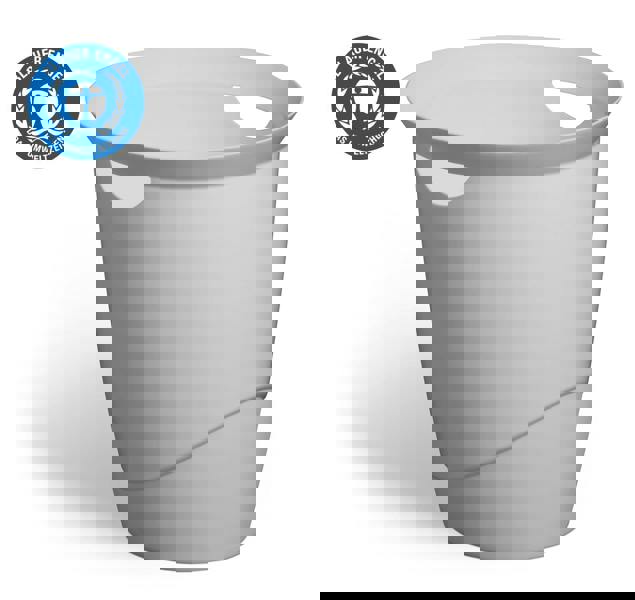 Durable Waste Bin ECO | Eco-Friendly Paper Basket | 16 Litre | Grey