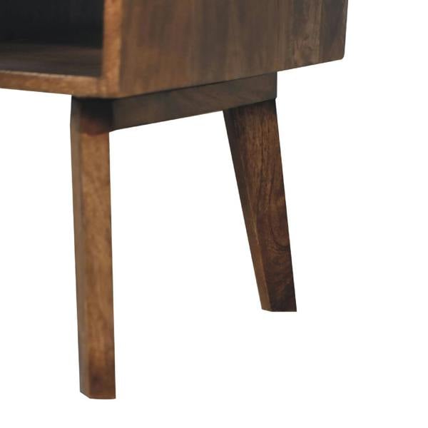 Wyld Haus Arezzo Classic Granary Coffee Table 2 Drawers with Brass Detail