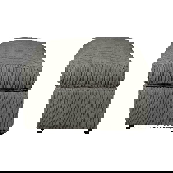 SQUAREBOXX Dylan Jumbo Cord Fabric Footstool in Grey