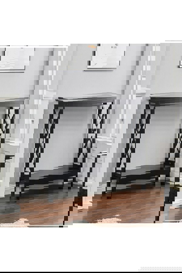 Living and Home Modern Narrow Wooden Side Table