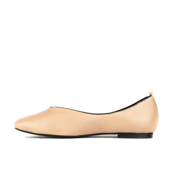 Embassy London Savoy - Cream - Women's Leather Ballet Pump
