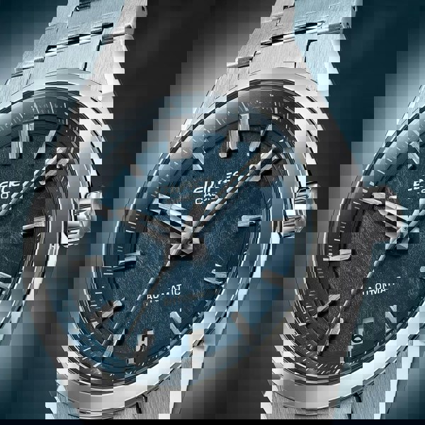 Casio Mens Edifice Forged Carbon Blue Dial Watch EFK-100D-2AER