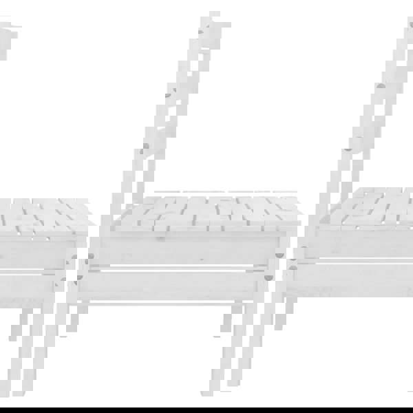 Berkfield 4 Piece Garden Lounge Set White Solid Pinewood