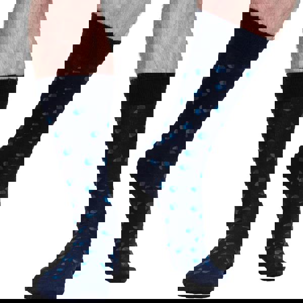 Jemsox 5-Pack Multi Hexagon Organic Cotton Mens Socks