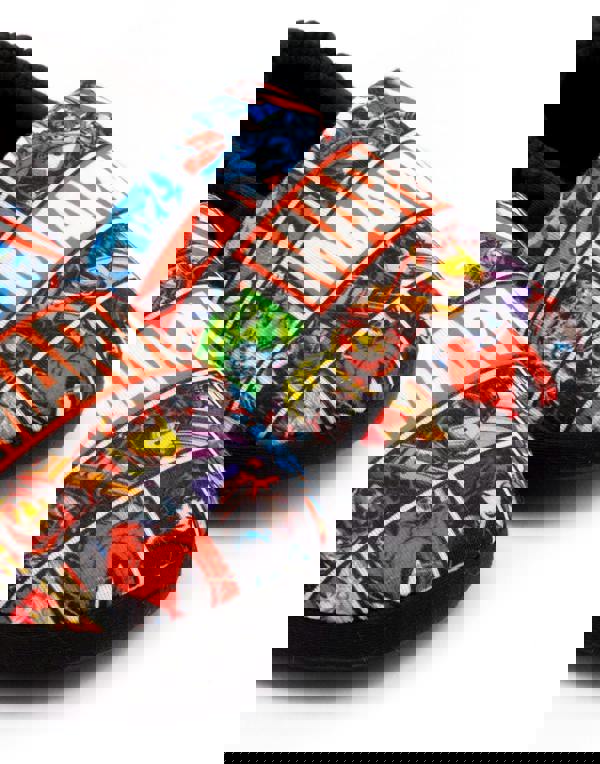 Marvel Boys Black Avengers Slip On Loafer Slippers