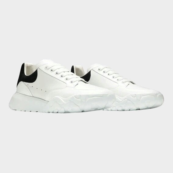 Alexander McQueen Oversized Court Trainer White Black