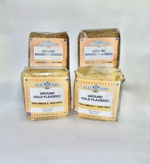 Ground Flaxseed Selection pack: 2 x Bronze 2 x Gold