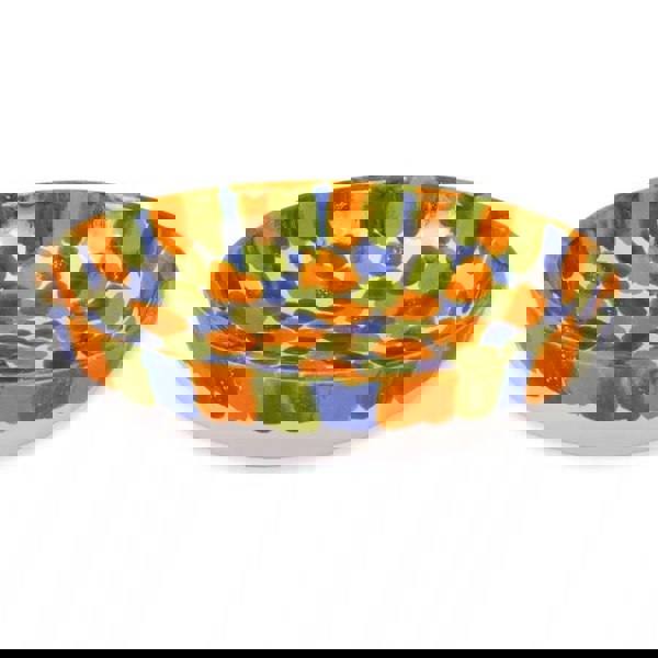 Petalo Shallow Blue Bowl