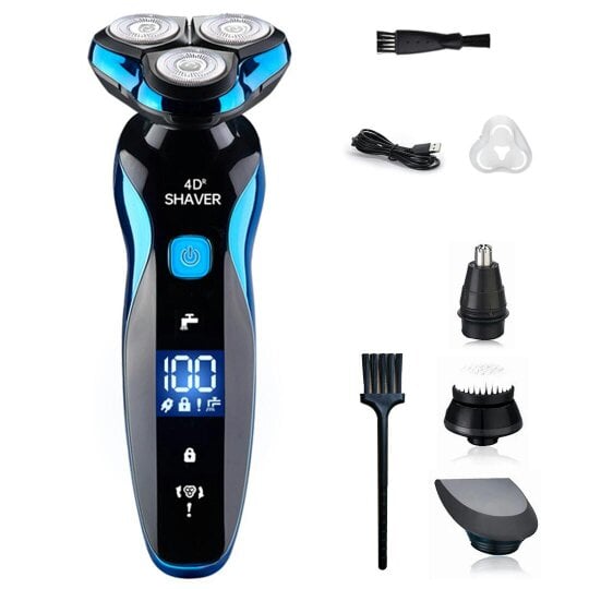 Havendro Shavers for Men Electric Razor Wet/Dry Rechargeable Rotary Cordless USB Charging