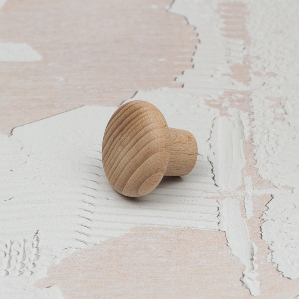 Handle & Home 30mm Beech Wood Button Knob