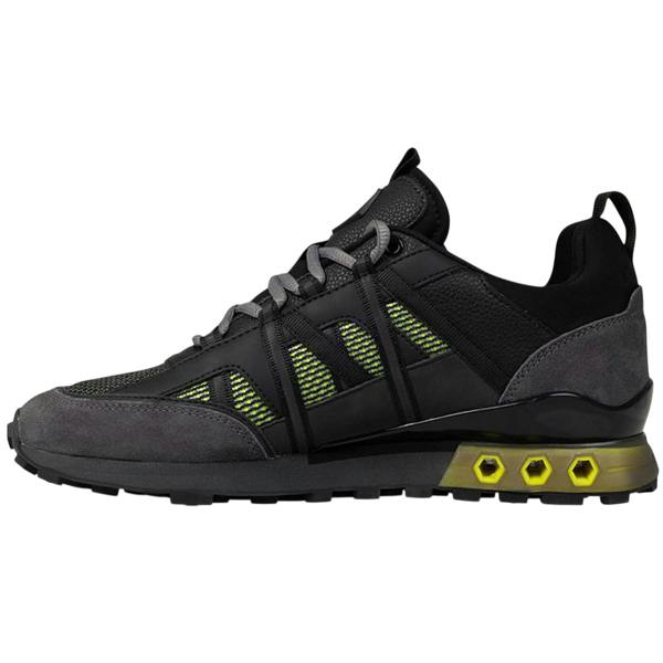 Cruyff Mens Fearia Futura Suede Trainers - Yellow/Black - 