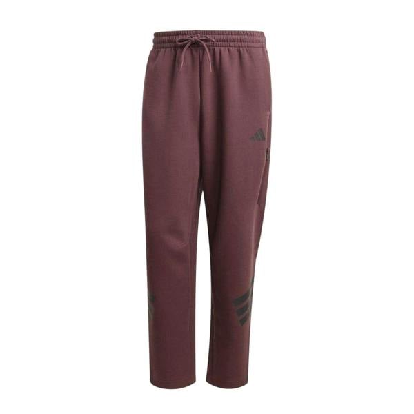 Adidas Mens Future Icons Fleece 3 Stripes Regular Joggers - Ruby Red - 