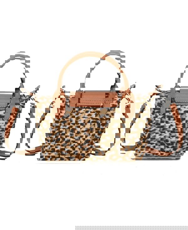 Kitise Leopard Print Mini Crossbody Bag Snap Zipper Closure