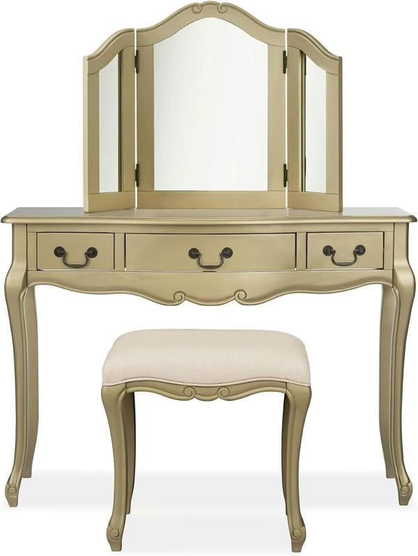 Statement Furniture Juliette 3-Way Dressing Table Mirror, Wooden Frame Tabletop Mirror