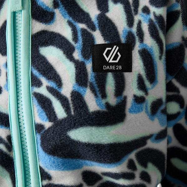 Dare 2B Childrens/Kids Wing It Animal Print Full Zip Fleece Jacket - Blue - 