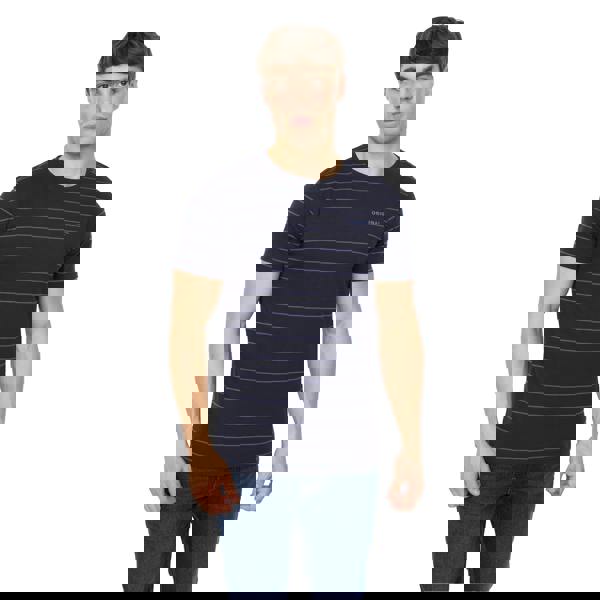 Crosshatch Mens Hemtowns T-Shirt - Navy - 