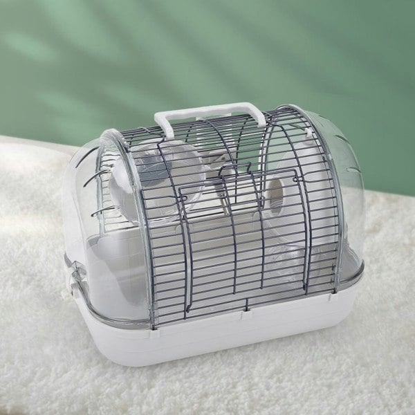 Crystal View Hamster Cage with Silent Exercise Wheel & Accessories Living and Home
