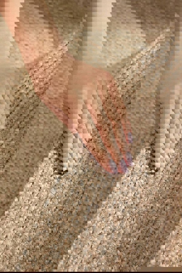 The Rugs Jutta Natural Round Jute Rug - Stylish & Comfort