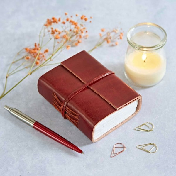 Paper High Distressed Leather Journal
